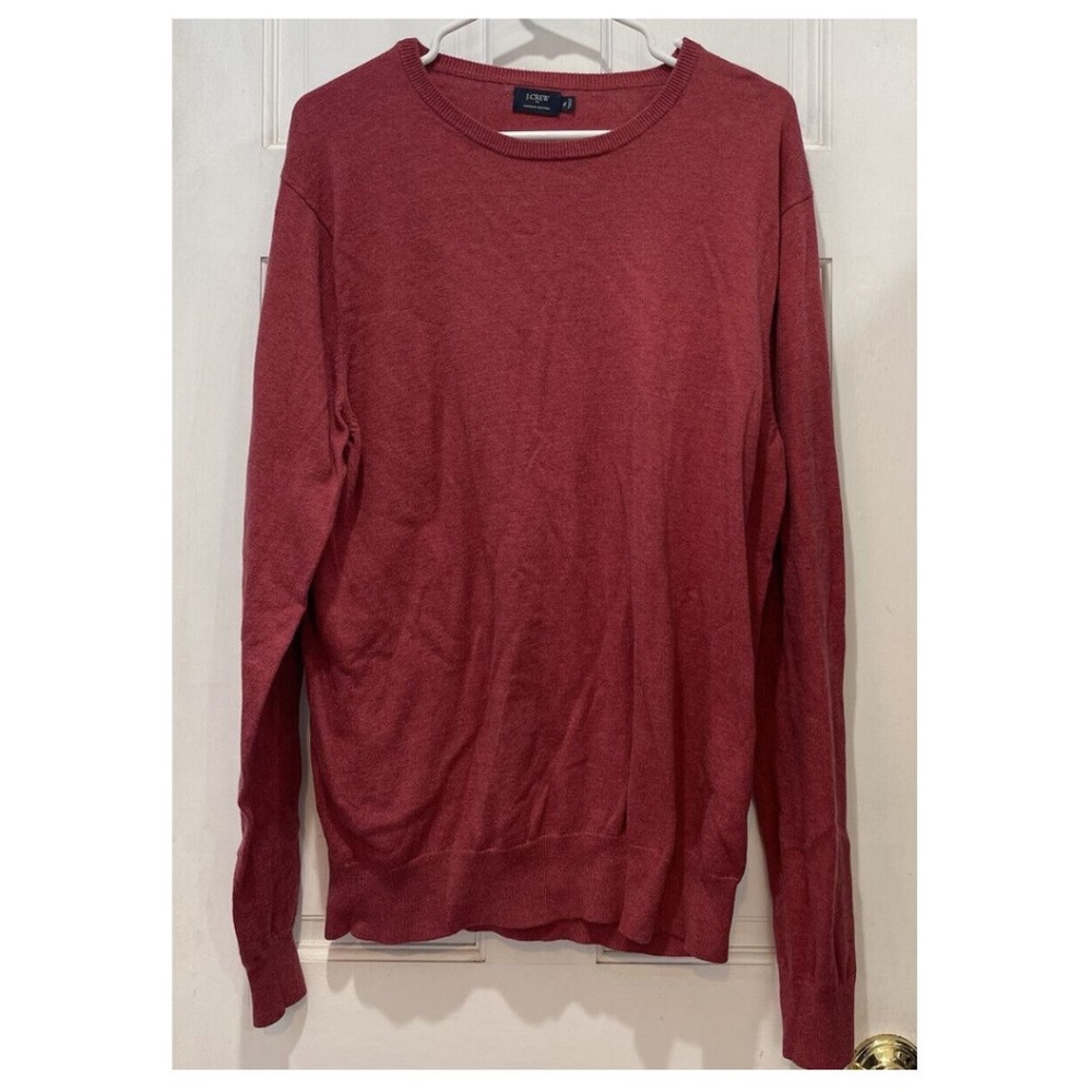J. Crew Factory Harbor Red Cotton, Nylon, Merino Wool Sweater Men’s Size XL